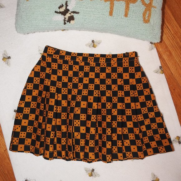 Urban Outfitters Gold & Black Dice Skirt...C1024 - Picture 2 of 5